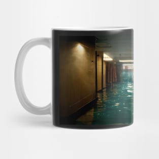 Hotel Hallway Flooded With Water /  Art Styles Different Mug